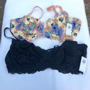 Old Navy Lace Balconette Underwire Bras Medium support Size 38C